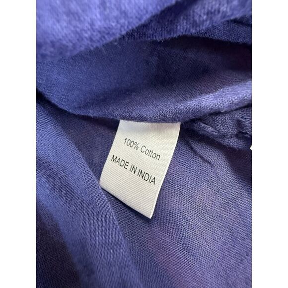 Banjanan Donna Maxi Dress Edwardian Tile Print XS Boho Sleeveless Ruffle Cotton - Picture 15 of 16